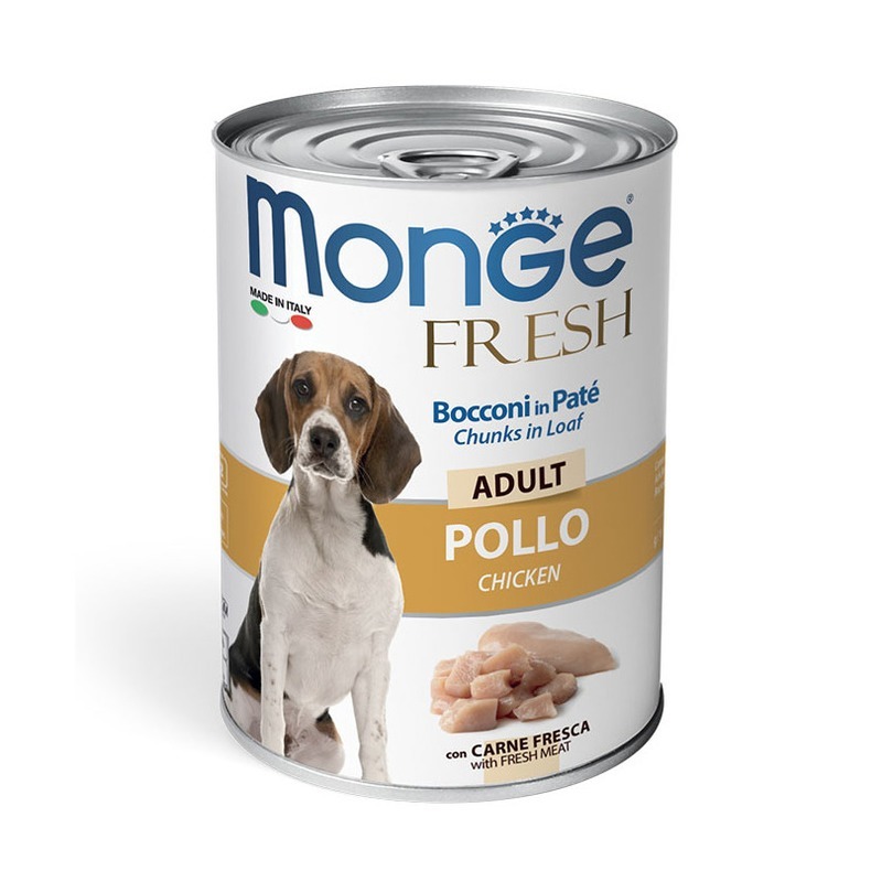 Dog Fresh консервы для собак мясной рулет курица, Monge