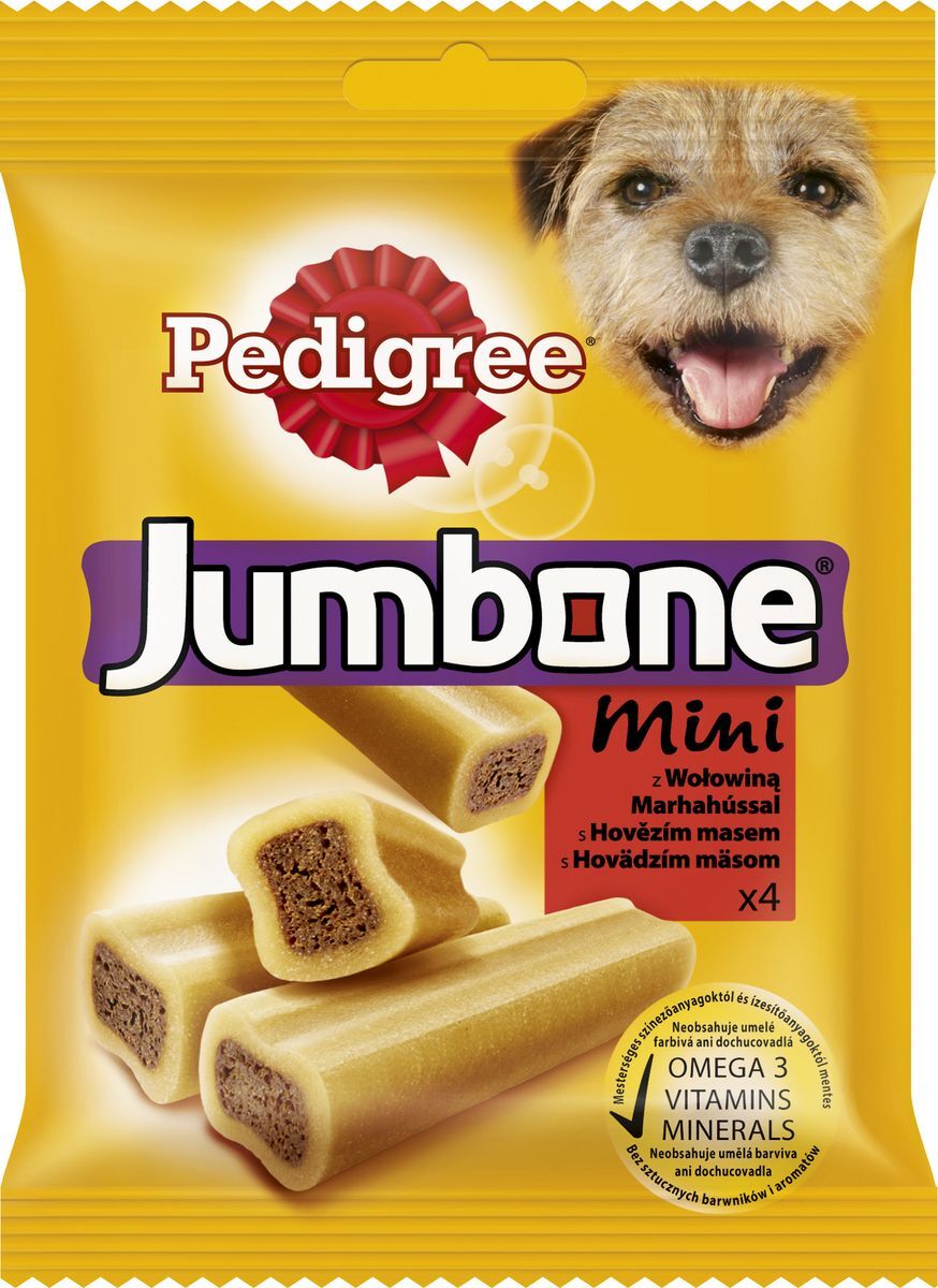 "Jumbone Mini" Лакомство для собак с Говядиной, Pedigree