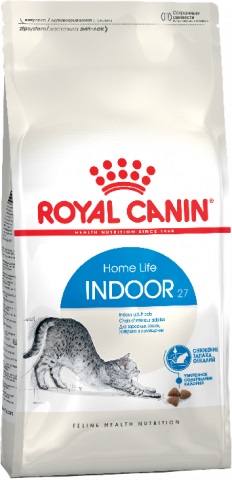 Indoor 27 корм для домашних кошек c нормальным весом от 1 до 7 лет, Royal Canin
