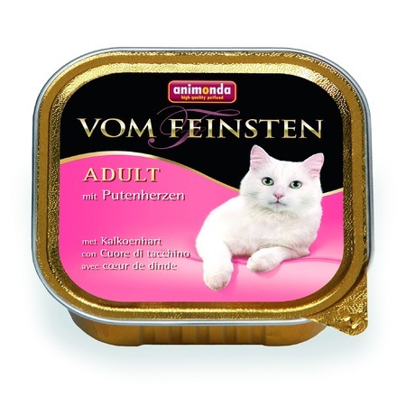ANIMONDA Vom Feinsten Adult 100 г Корм консервы для кошек с сердцем индейки