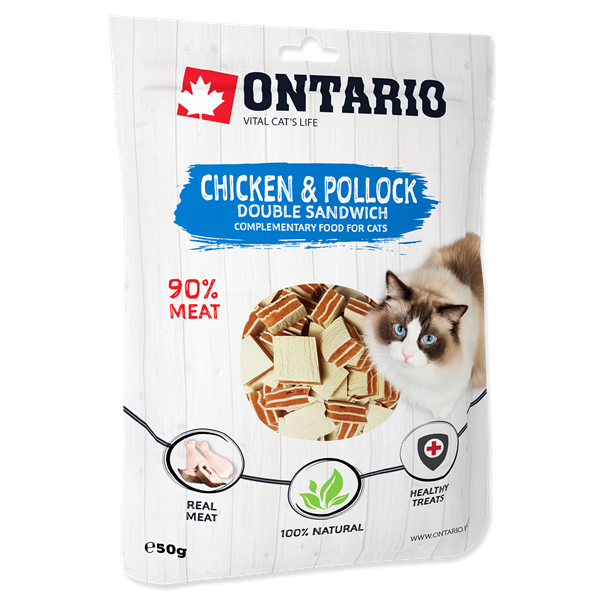 Ontario Cat 50г. Двойной сэндвич с цыплёнком и рыбой