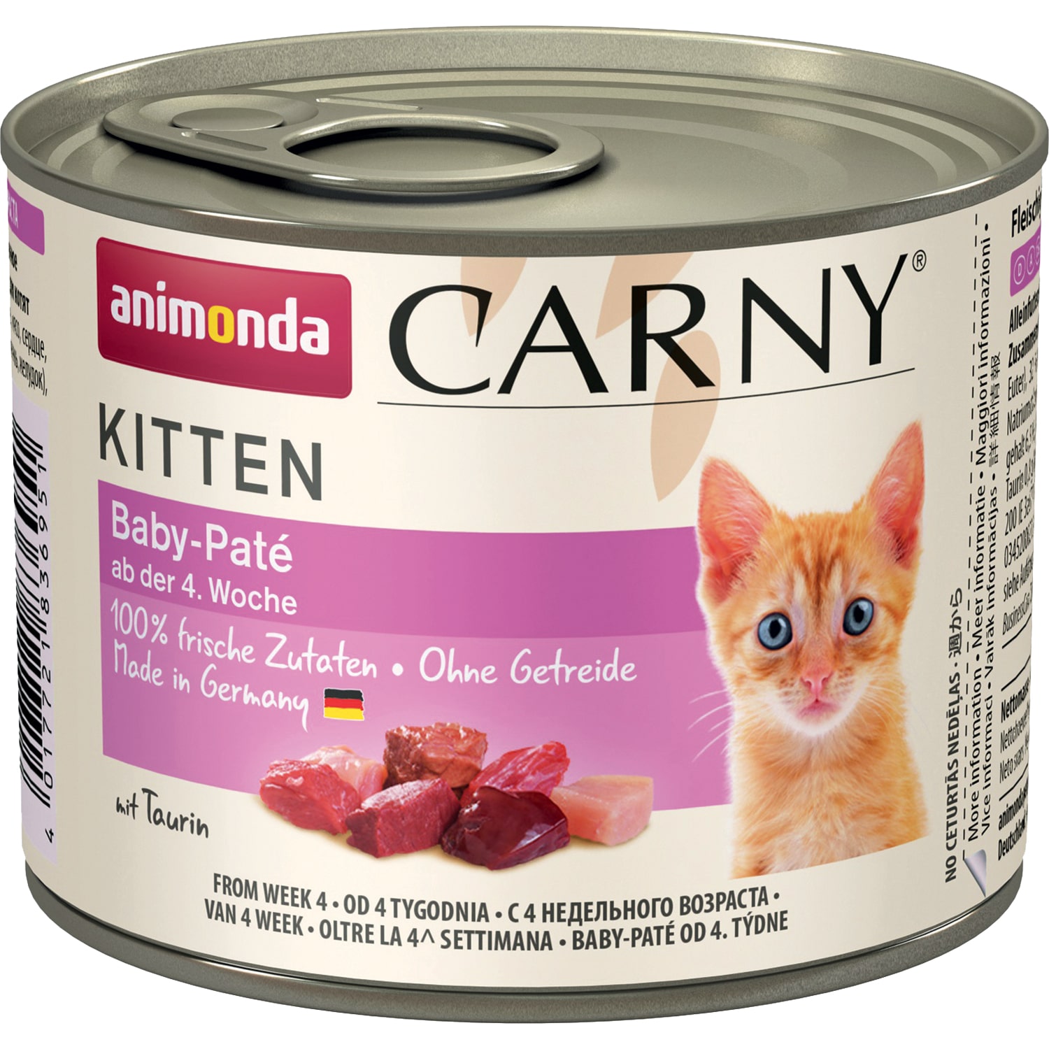 Carny Kitten Baby-Pate корм для котят старше 1 месяца, Animonda