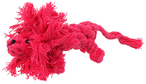 Dog Fantasy Игрушка веревочная розовая в виде львенка