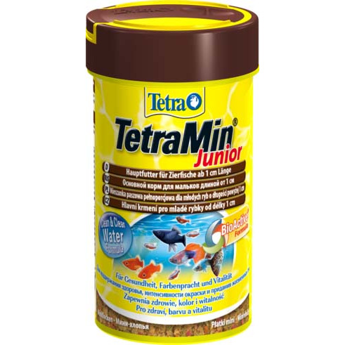 Корм TetraMin Junior для мальков и мелких рыб, крупа, 100мл