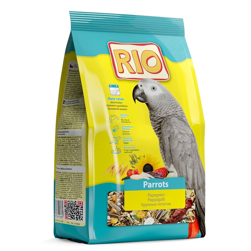 Rio Корм для крупных попугаев основной от зоомагазина Дино Зоо