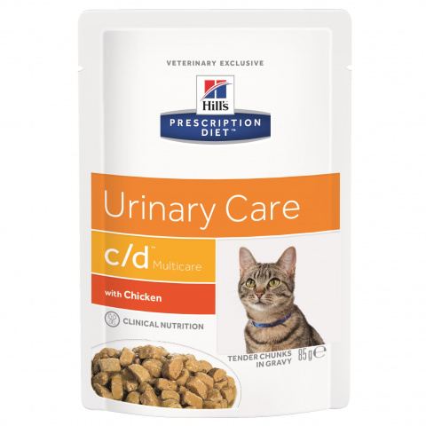 Prescription Diet c/d Multicare Urinary Care влажный корм для кошек для здоровья мочевыводящих путей с курицей, Hill's