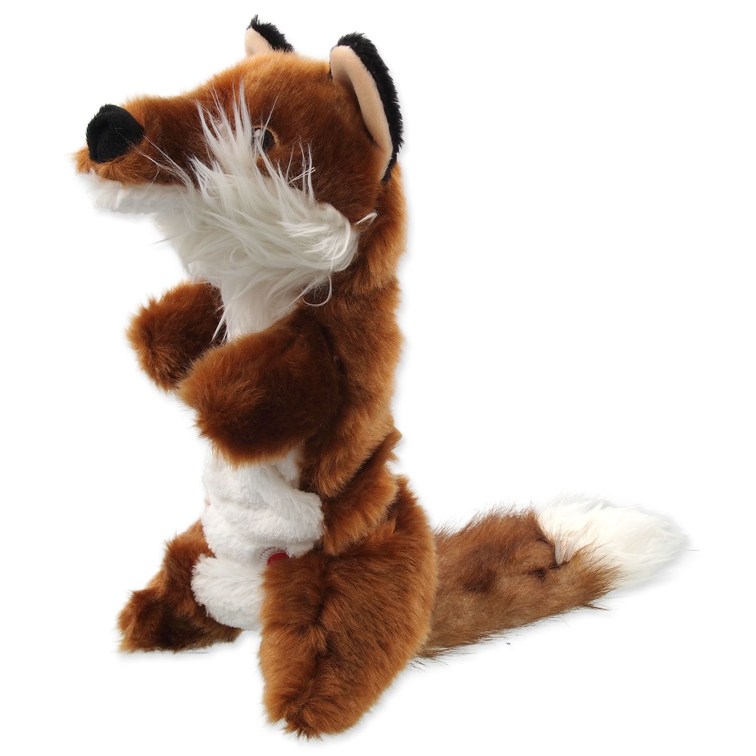 Игрушка мягкая для собак лиса шуршащая 45 см Dog Fantasy от зоомагазина Дино Зоо