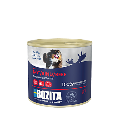 BOZITA 625 г Beef, мясной паштет c говядиной для собак от зоомагазина Дино Зоо