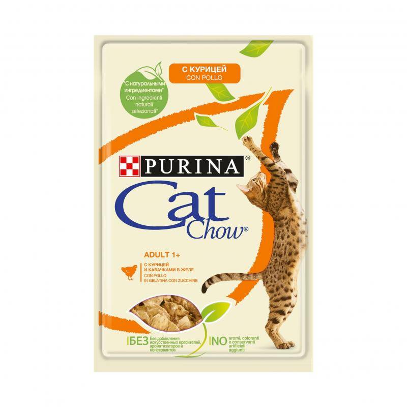 Adult Корм конс. для стерилизованных кошек Курица/Баклажан, Purina Cat Chow от зоомагазина Дино Зоо