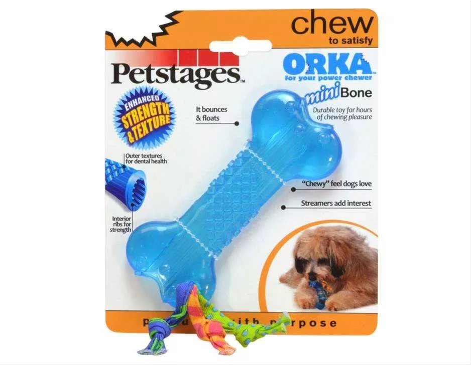 Petstages игрушка для собак Mini ОРКА косточка 10 см от зоомагазина Дино Зоо