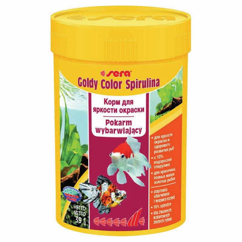 Sera Корм для золотых рыб в гранулах GOLDY Color Spirulina  100 мл 39 г (улучшает окраску)