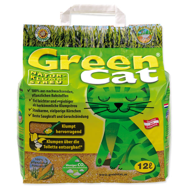Наполнитель GreenCat Древесный для кошачьих туалетов 12л, GreenCat