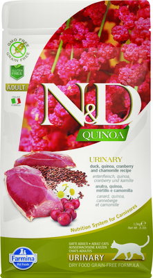 Farmina N&D Quinoa Urinary  Корм сухой для кошек Киноа/Утка