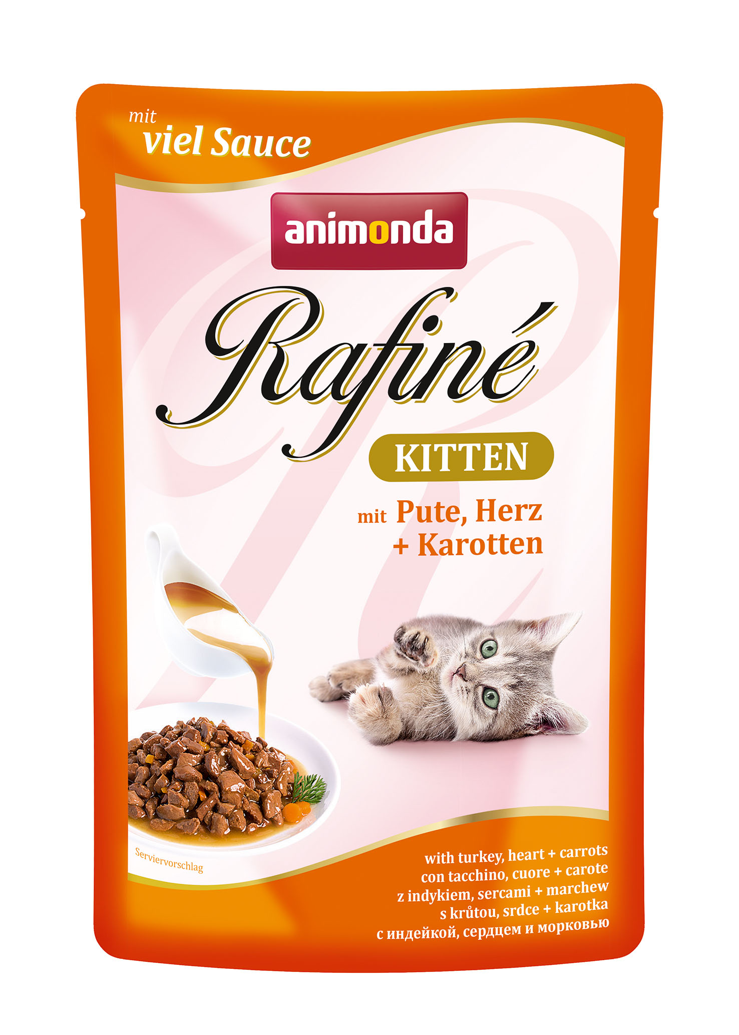 ANIMONDA RAFINE KITTEN 100 г Корм консервированный для котят Индейка/Сердце/Морковь