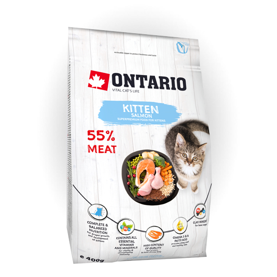 Ontario корм сухой для котят с рыбой