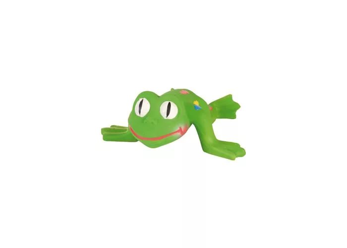 Игрушка для собак латексная лягушка зеленая со звуком 10 см Dog Fantasy