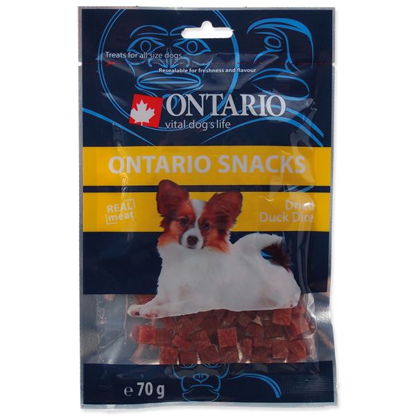 Ontario Dog 70г. Закуска с утиными косточками для собак мелких пород от зоомагазина Дино Зоо