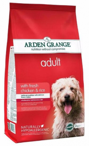 Arden Grange Корм сухой для взрослых собак, с курицей и рисом