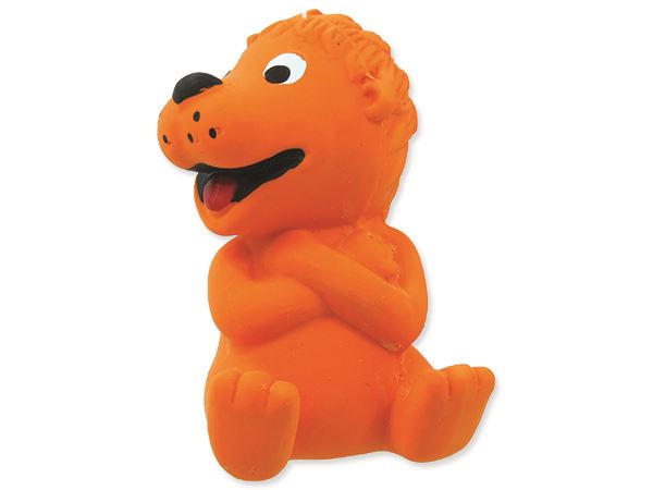 Игрушкадля собак латекс медведь оранжевый со звуком 7 см Dog Fantasy от зоомагазина Дино Зоо