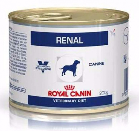 Renal консервы для собак при хронической почечной недостаточности, Royal Canin от зоомагазина Дино Зоо