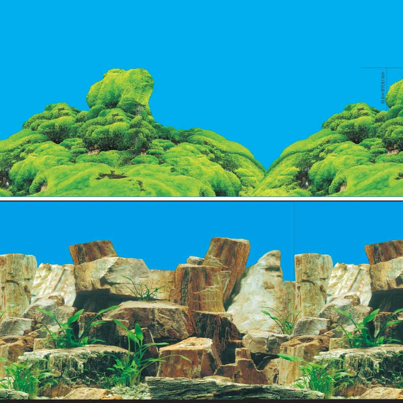 Фон 9023/9064, 0,6*15м "Каменное многоцветье/Морской каньон" от зоомагазина Дино Зоо