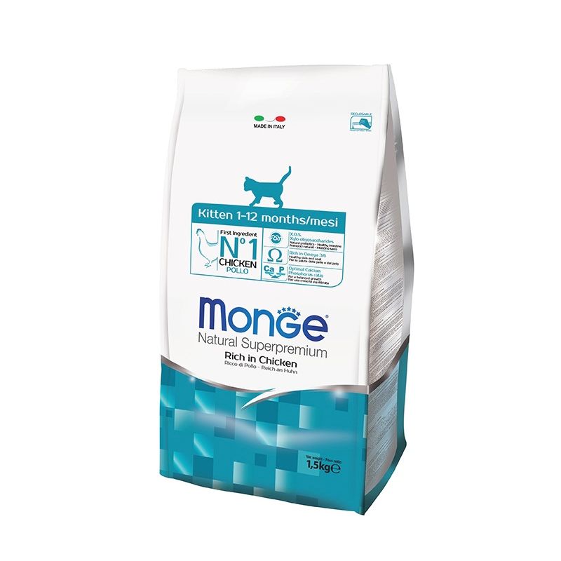 Корм для котят MONGE SPECIALITY KITTEN TROUT монобелковый с форелью