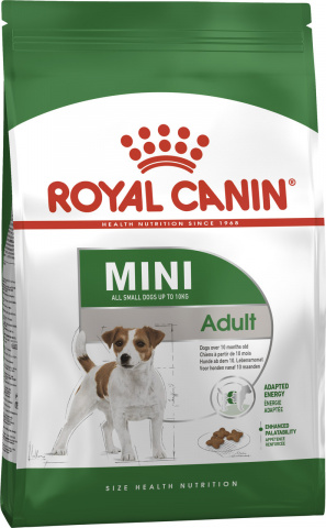 Mini Adult корм для взрослых собак малых пород с 10 месяцев до 8 лет, Royal Canin от зоомагазина Дино Зоо