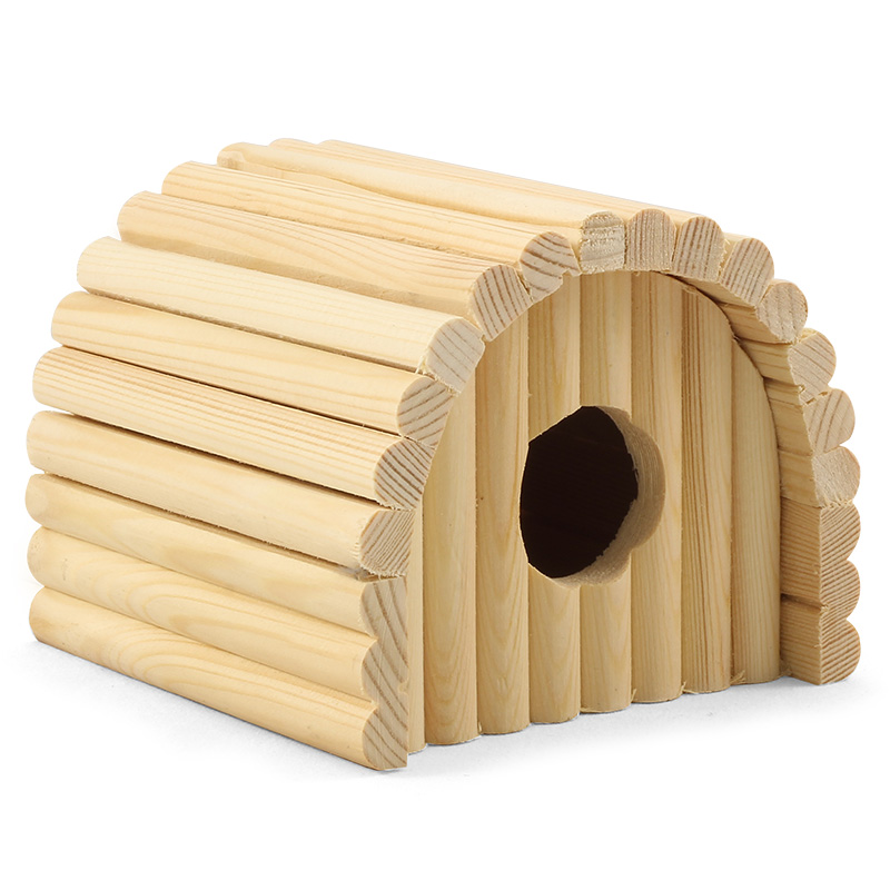 Домик полукруглый для мелких животных деревянный, 125*130*105мм, Gamma от зоомагазина Дино Зоо