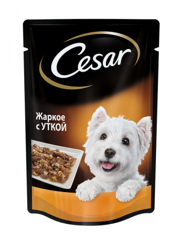 Консервы для собак Жаркое с Уткой 85 гр, Cesar