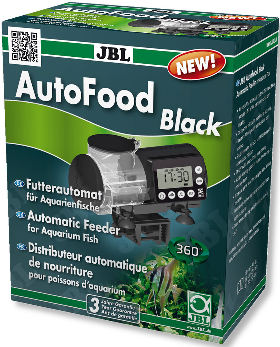 JBL AutoFood BLACK - автоматическая кормушка для аквариумных рыб, черная от зоомагазина Дино Зоо