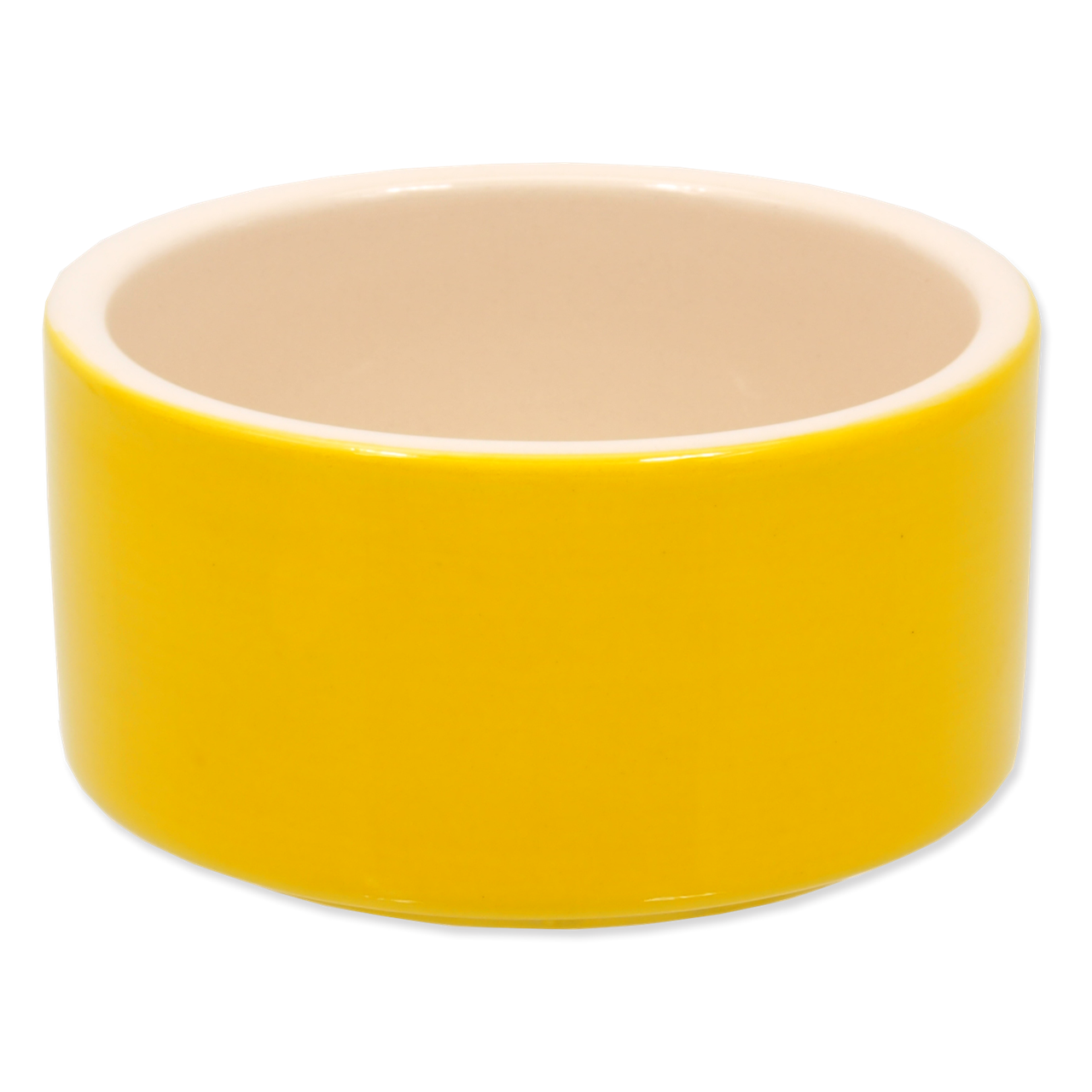 миски керамическая 10x5см. желтая для грызунов